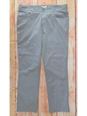 Peter Millar Mens Gray Performance Pants Size 35x30